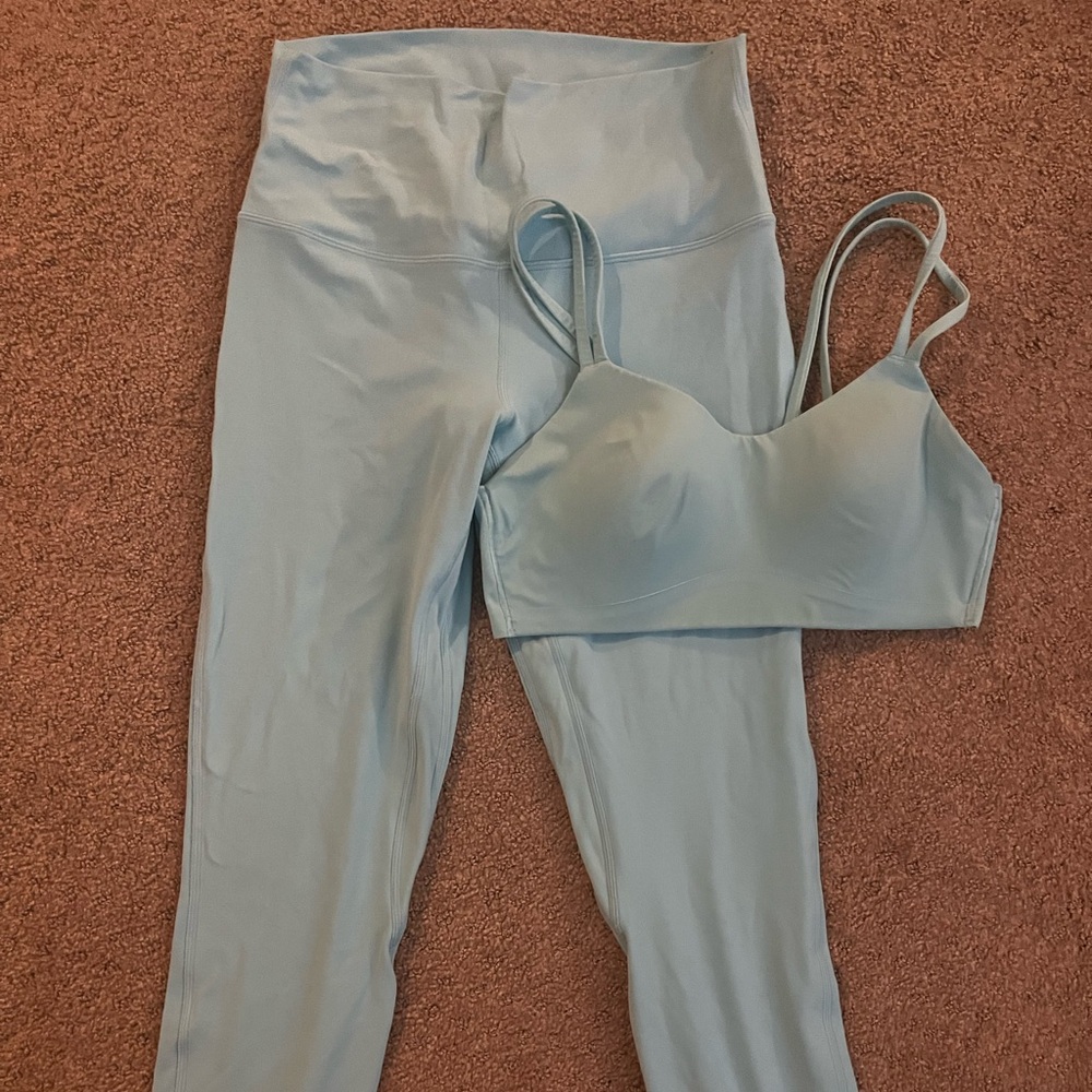 Lululemon Cyan Blue Set